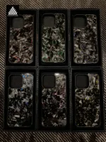 Magnetic Real Forged Carbon Case for iPhone 17 17Air 16 15 14 13 12 11 Pro Max 16+ 15+ Protective Phone Back Cover with MagSafe