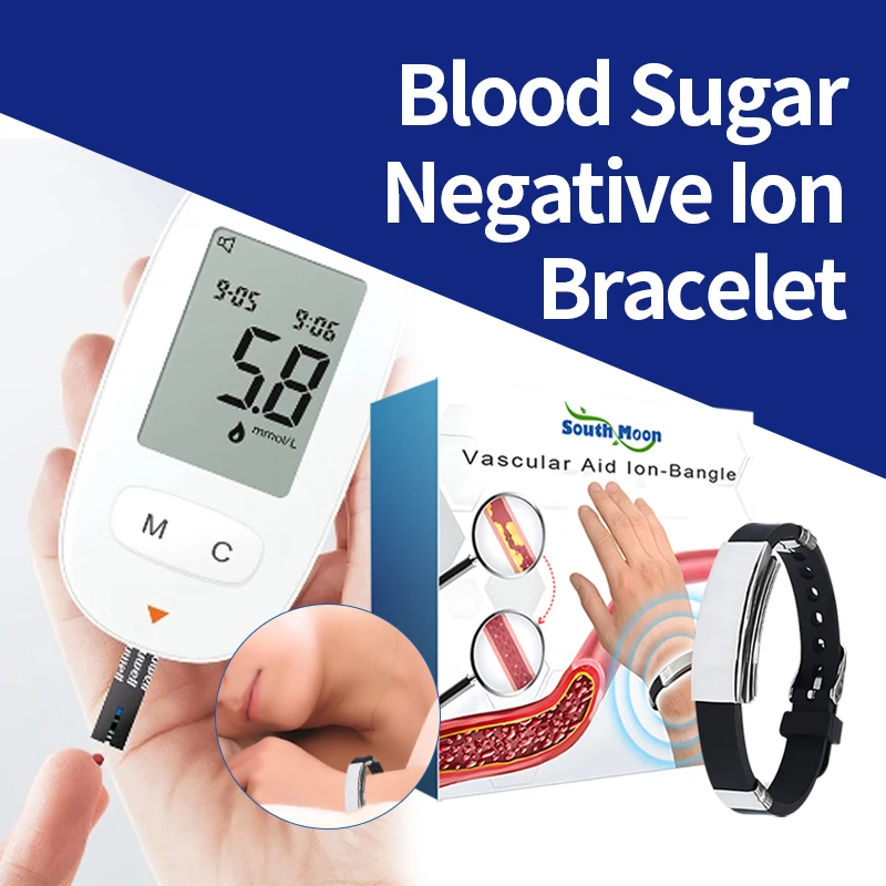 Blood Sugar Lowering Ions Titanium Germanium Wristband Balance Blood Glucose Relieve Body Fatigue Diabetes Relief Ions Bracelet 1