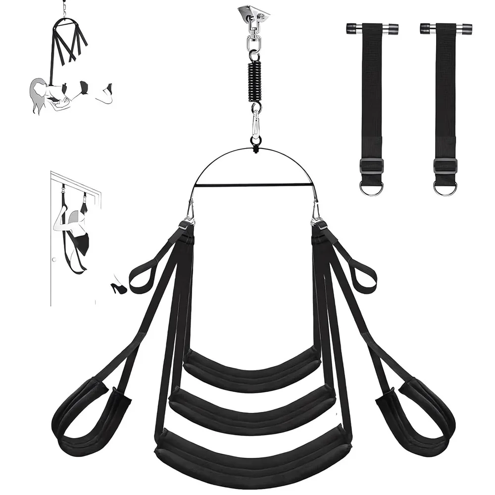 Flirting Kit Door Sex Swing Handcuffs Condole Belt Sframed Sex Swings Toy For Couples BDSM Women's Exotic Sext Adult Toys 18+