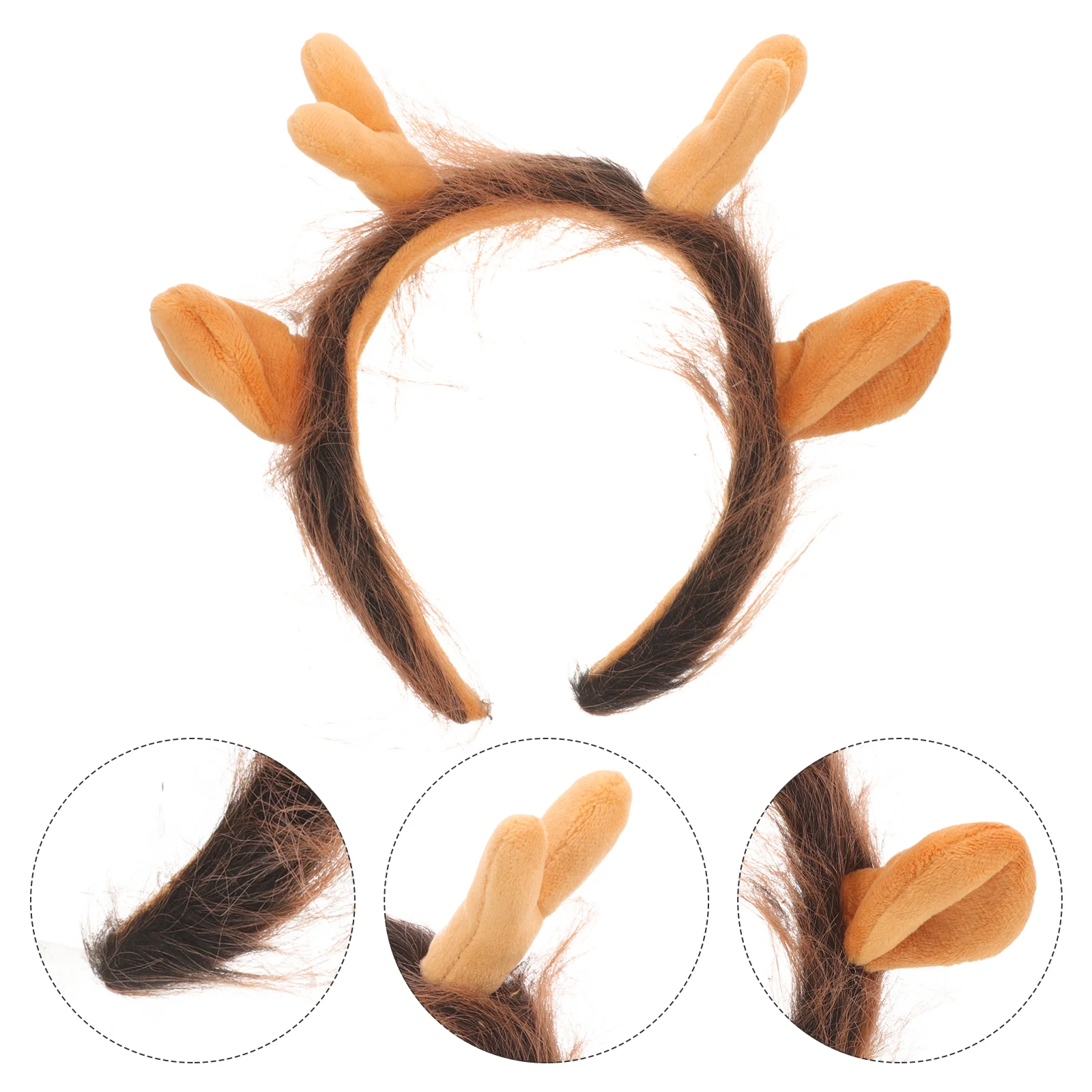 

Women Headband Animal Costume Accessories Adult Headbands Cute Dragon Horn Plush Women's