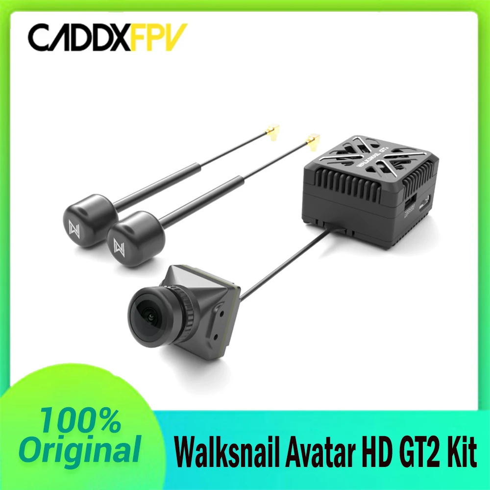 CADDX Walksnail VTX Avatar HD GT2 FPV Kit Макс. 2 Вт Цифровая система передачи HD Двойные антенны Дальность действия 20 км для радиоуправляемого автомобиля Дрон