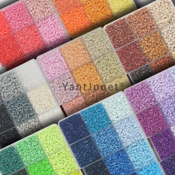 Yantjouet 15 colori 2.6mm Mini Perline Set di Colori 650 Pz Hama Perline Puzzle Giocattolo Regalo Per Il Bambino FAI DA TE Perline di Ferro Per Il Capretto Regalo Dei Bambini 1