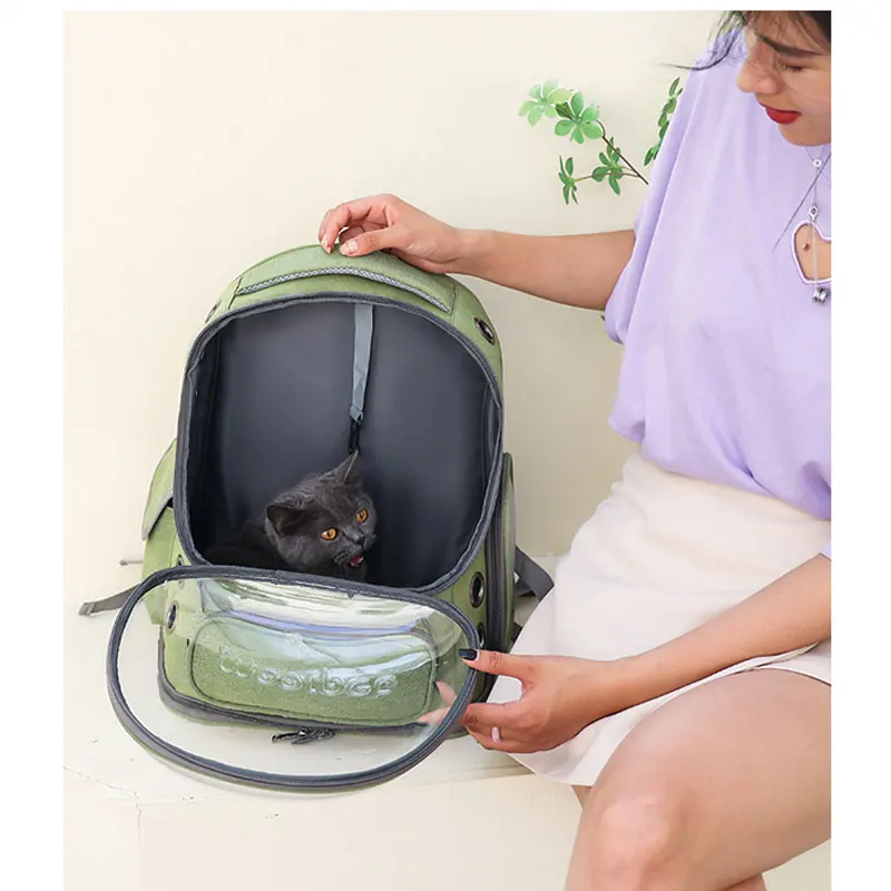 Cat Backpack Astronaut Transparent Carrying Pet Bag for Cat Puppy Breathable Kitten Outdoor Bags Space Capsule Cats Package