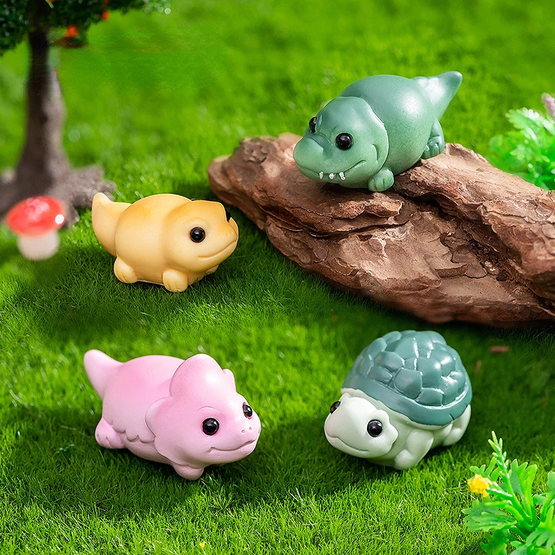 

20 шт., миниатюры в виде морской черепахи, крокодила