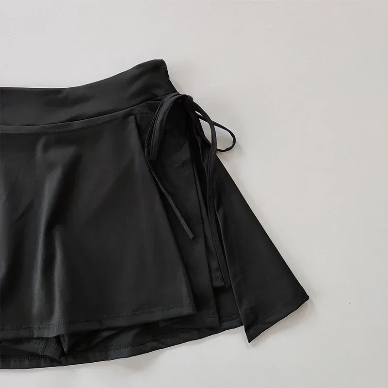 Summer Women's Skirts Fashion Sexy Mini Elastic Pleated Sun Skirts For School Girl Uniform Korean Black High Waist Tennis Skirts