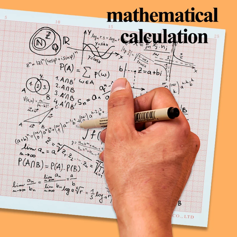 Graph Logarithmic Standard Coordinate Paper with Orange Grid