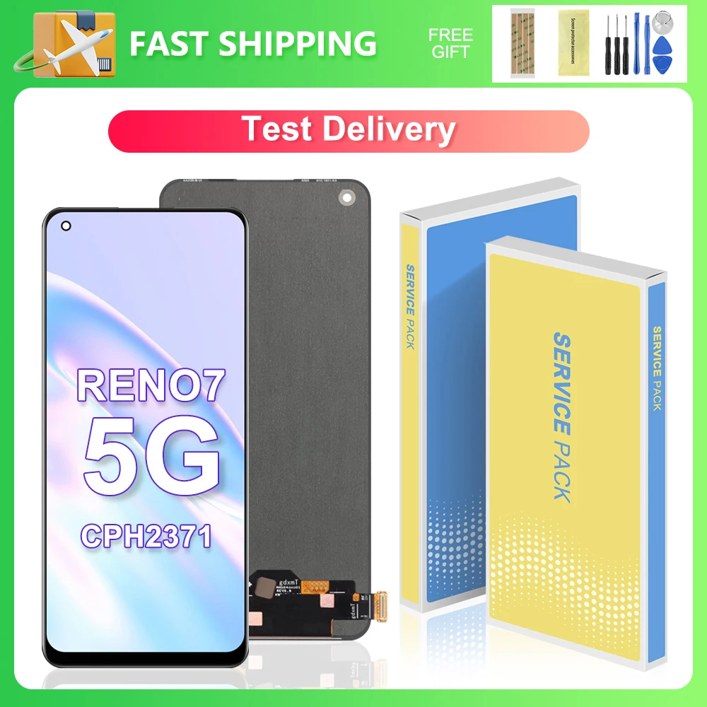 

For OPPO Reno7 5G 6.43''For Ori Reno 7 5G CPH2371 LCD Display Touch Screen Digitizer Assembly Replacement