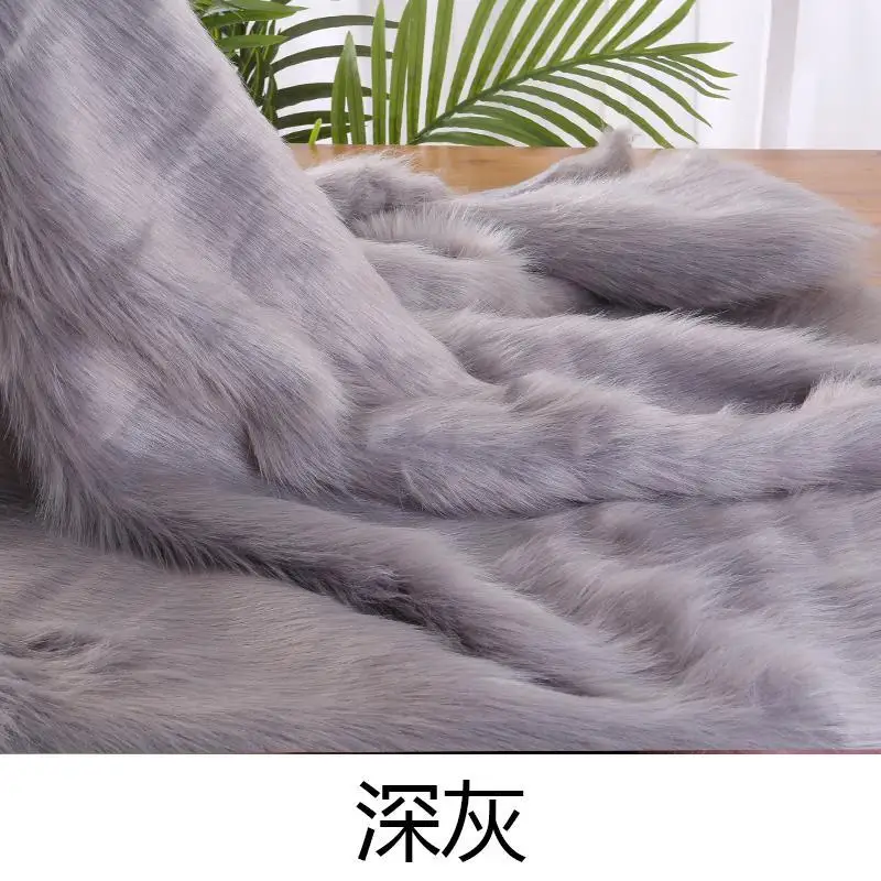 Long Hair Faux Fur Fabric 180cmx50cm For Patchwork Sewing Material Garment DIY Fur Suit Cosplay Costume