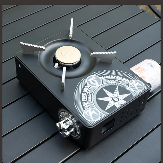 1pcs Gas Burner Camping Stove Portable Tourist Gas Burner Cookware