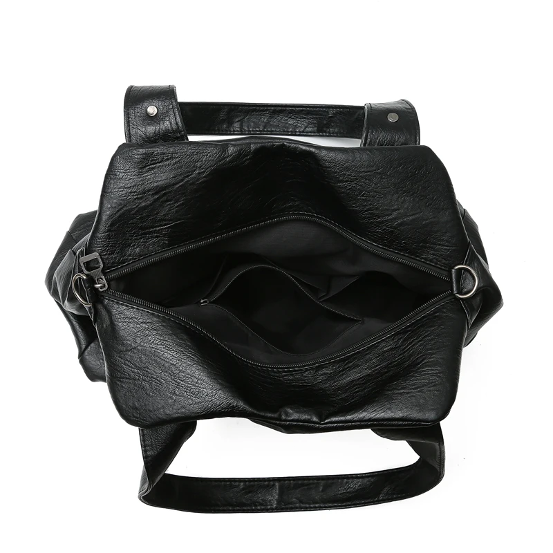 Women's retro handbag, shoulder bag, zipper closure, work and travel bag - durable - large capacity bag