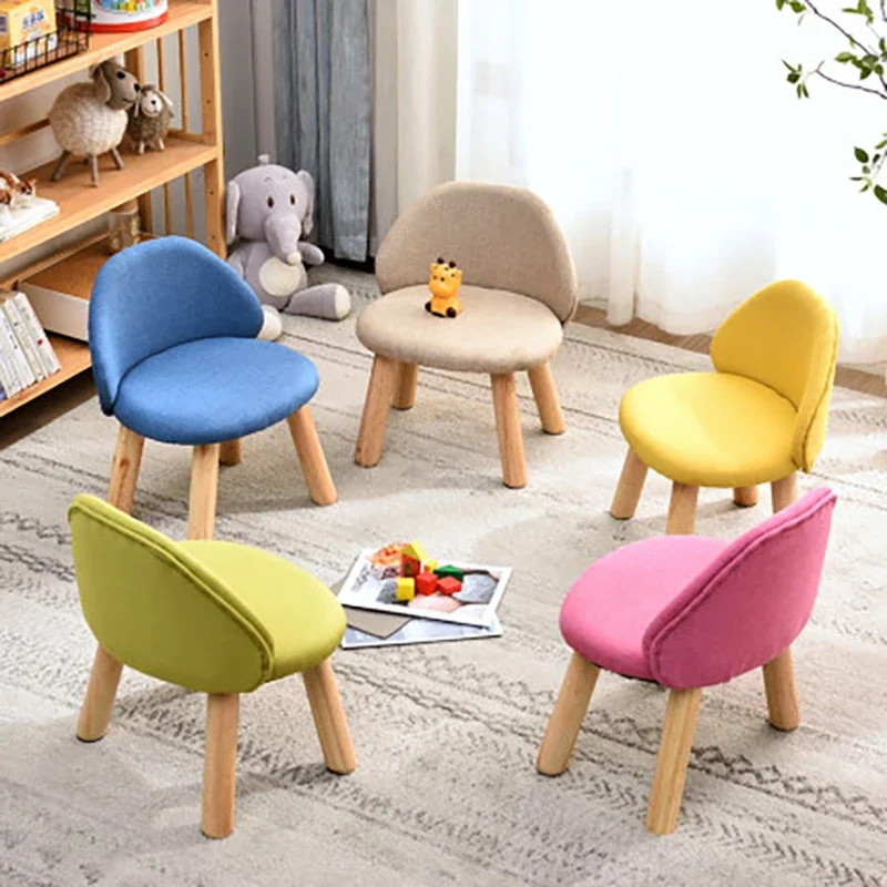 Kids Chairs Fabric Wooden Home Kitchen Children Chair For Eating Painting Children's Table And Chair стулья для кухни