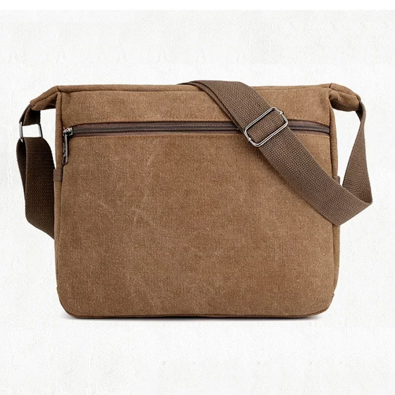 New Fashion Men Canvas Crossbody Shoulder Messenger Bags Man Cross Body Bag Casual Multi Function Portable Male Bags image_2