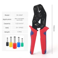 Ferrule Crimper Pliers Kit Wire Crimping Tool Set Terminals Connector Sleeves Electricians Repair SN-06WF 2