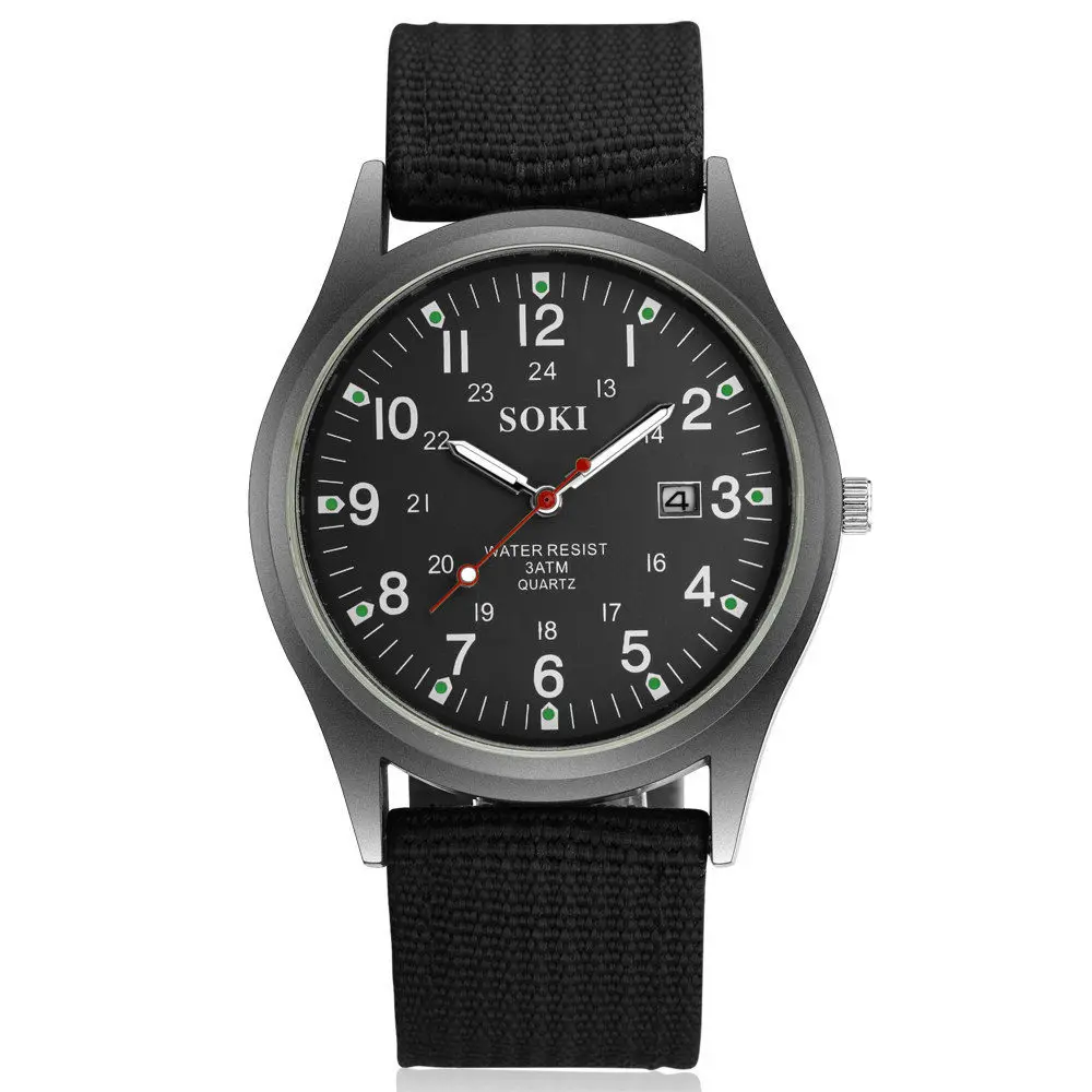 Orologi da polso al quarzo impermeabili in nylon da uomo 30 m Orologio di lusso da uomo Designer Brand Famoso orologio da lavoro maschile Smart Saat Erkek - Image 6