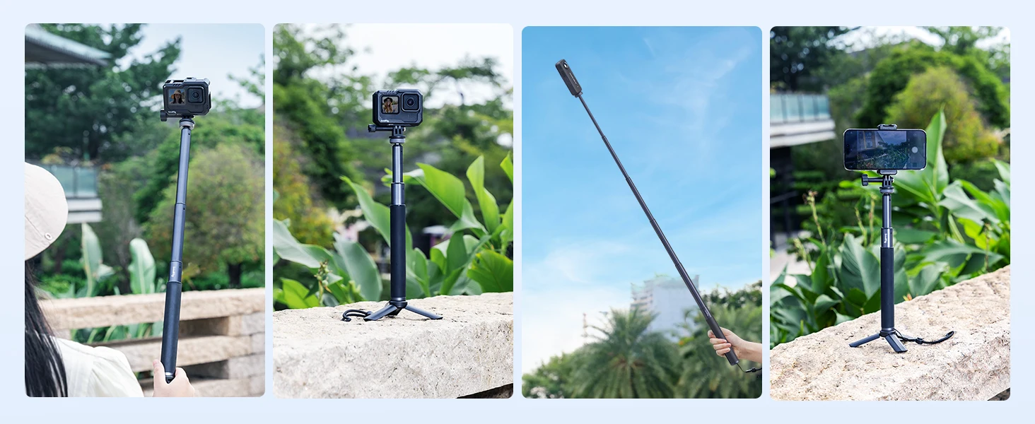 SmallRig Selfie Stick Support for Action Cameras for Insta360 Handheld Extended
