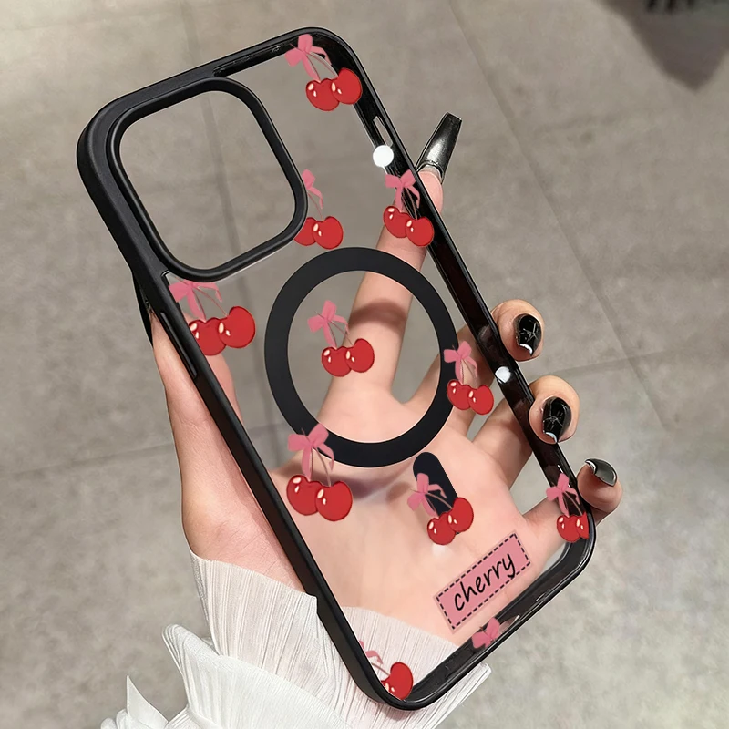 Cherry Blossom Magnetic Phone Case | Magsafe Wireless Charging Compatible Cover