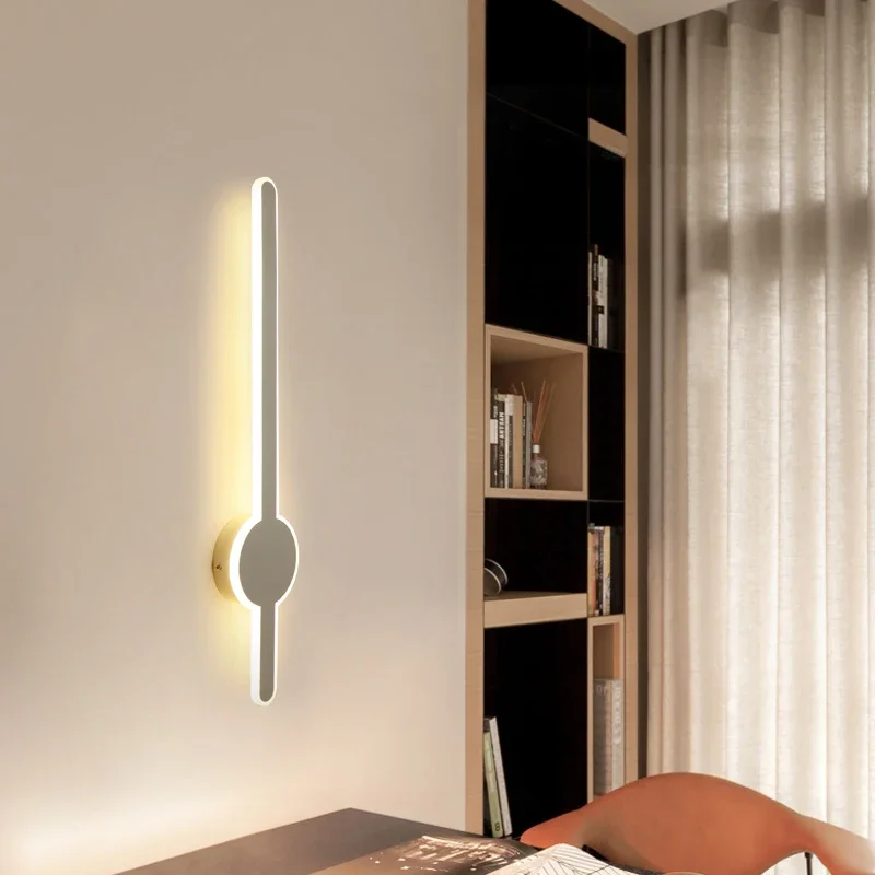 Modern Minimalist LED Indoor Sword Hammer Modeling Wall Lamp Bedroom Bedside Living Room Staircase Decorative Lighting 85-265V
