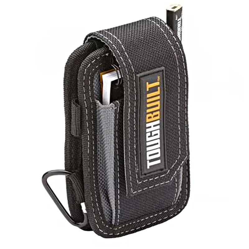 TOUGHBUILT TB-33 Smart Phone Pouch Heavy Duty Construction With Cover Soft Scratch Resistant Metal Buckle Tool Pouch 4