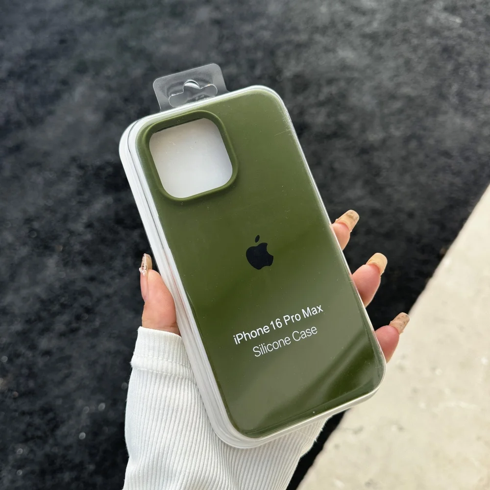 New Official Liquid Silicone Soft Phone Case - Shockproof Cover with Logo