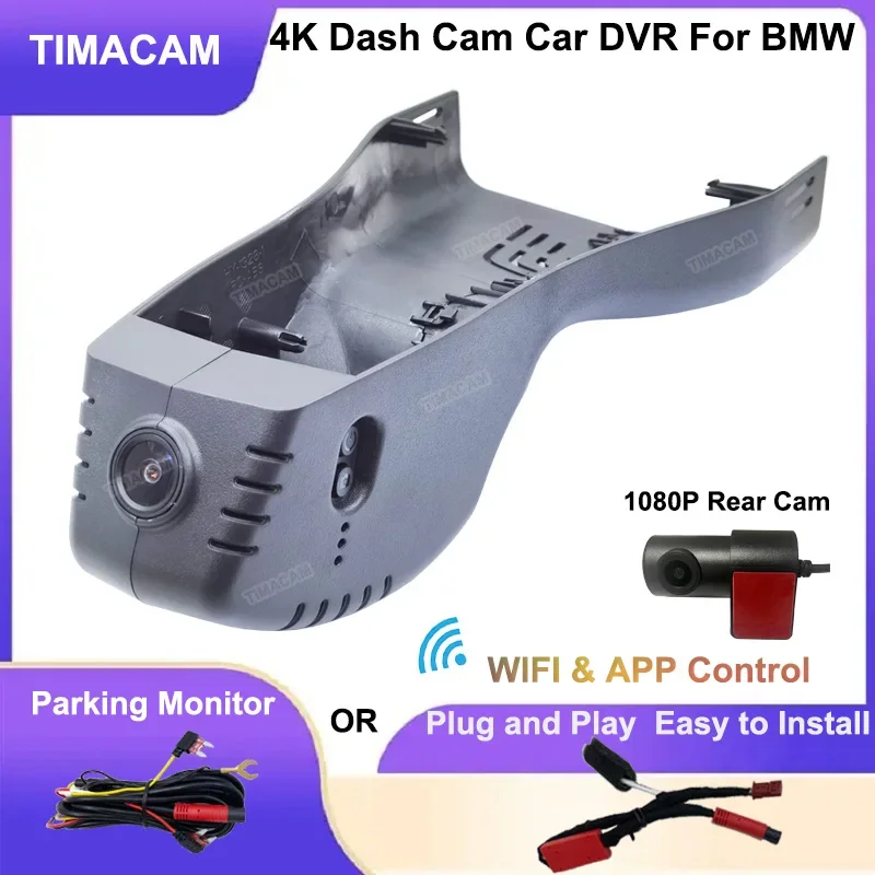 

Plug and Play 4K UHD 2160P Car Dvr For BMW X6 G06 4K Dash Cam Front and Rear Camera For BMW X6 30d 40i 40d 2020 2021 2022 2023