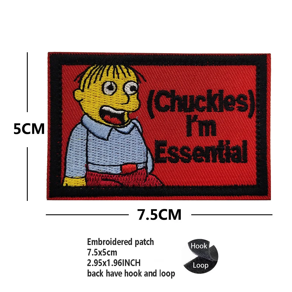 Persönlichkeit, kreative englische Wörter, Taschenzubehör, Armband „Mama und Papa sagte, ich wäre speziell“, bestickte Haken-Rucksack-Aufnäher – Detail 4