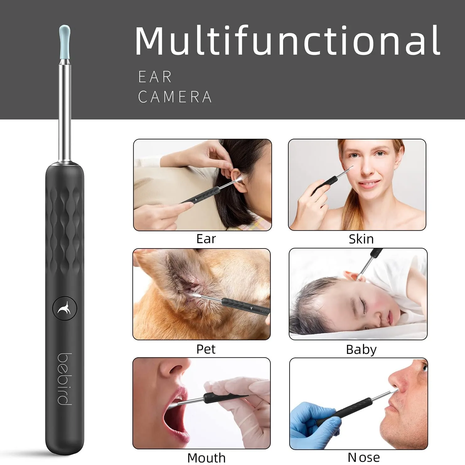 For Xiaomi Bebird R3 Smart Visual Ear Picking Cleaner Accessible Health Care Wax Removal Tool 3M High Precision Endoscope App 6