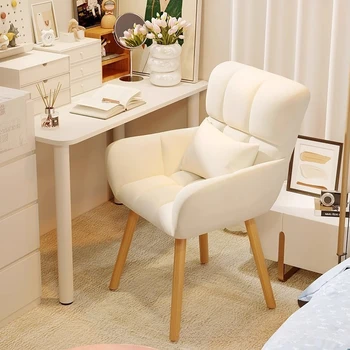 Sedia per computer, comoda scrivania da studio e sedia per uso domestico, sedia da ufficio sedentaria, sedia per trucco per camera da letto, sgabello per toeletta