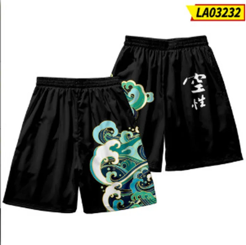 2024 Printed Shorts Loose Elastic Waist Shorts Letter Cartoon Sports and Leisure Loose Wild Student Was Thin High Waist Shorts