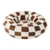 Cute Dog Bed for Small Dogs, Washable Puppy Beds,Cozy Round Orthopedic Pet Sofa with Jacquard Shaggy Plush and Anti Slip Bottom 4