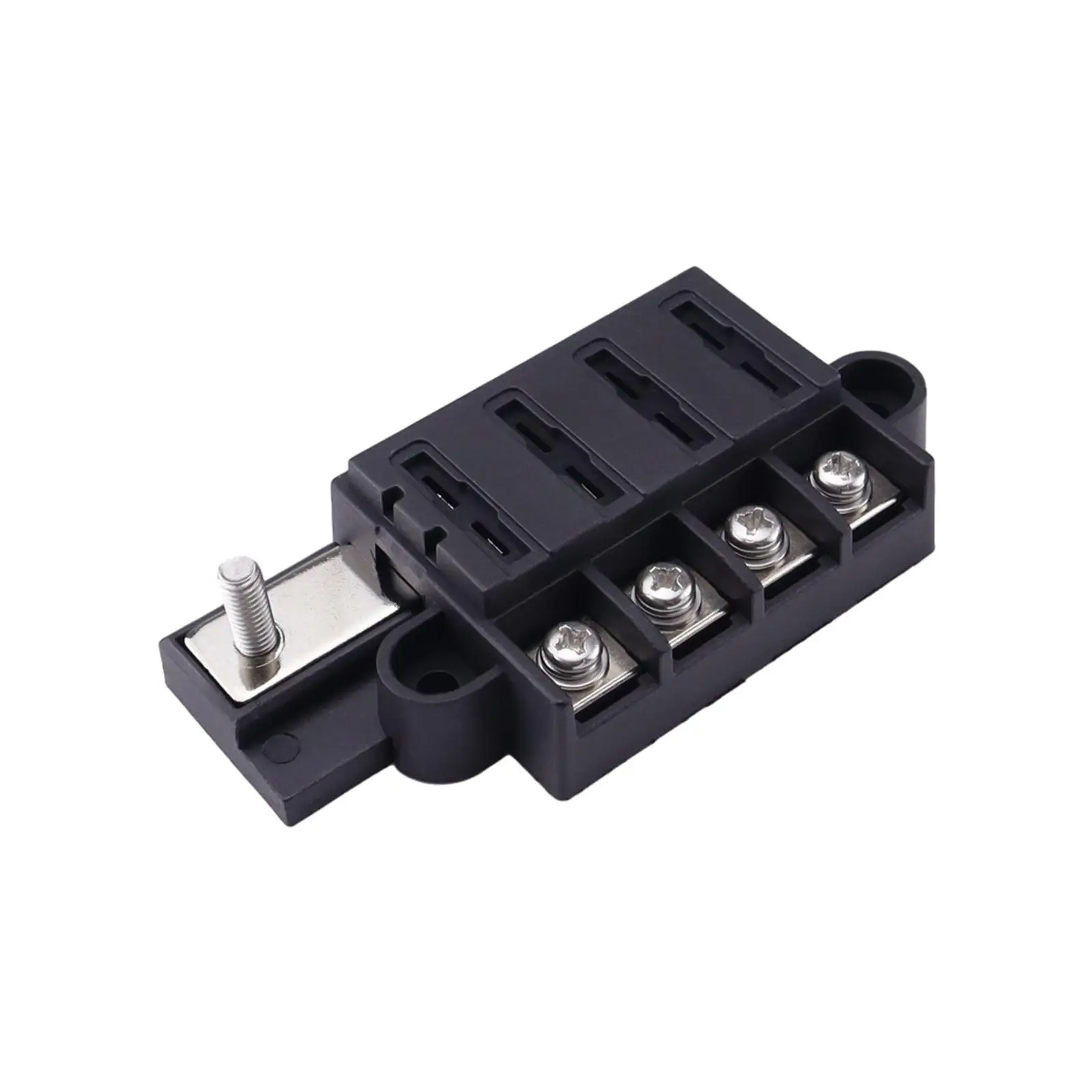 4 Circuit Fuse Box Waterproof 1 in 4 Out Assembly Replacement 100A 32V Blade