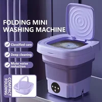 Mini machine à laver pliable portable pour vêtements, chaussettes, sous-vêtements, nettoyage, petite machine à laver de voyage portable 5