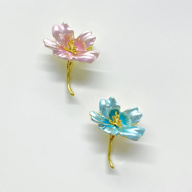 

Sakura Flower Brooch Pin Clip Women Enamel Romantic Sakura Party Office Brooch Pin Gift For Girl Daily Clothing Accesories