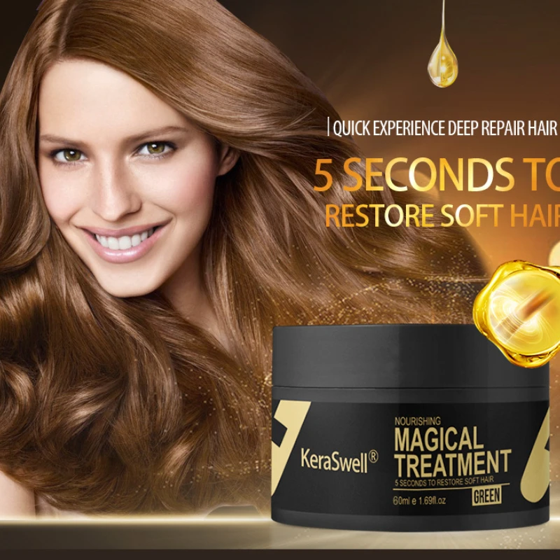 New hair mask steaming-free repair dry hair care nutrient solution hydrotherapy smooth conditioner soft baking ointment 2pcs