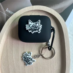 Cartoon Cat Silicone Protective Case with Keyring for Oneplus Buds 3 (2)