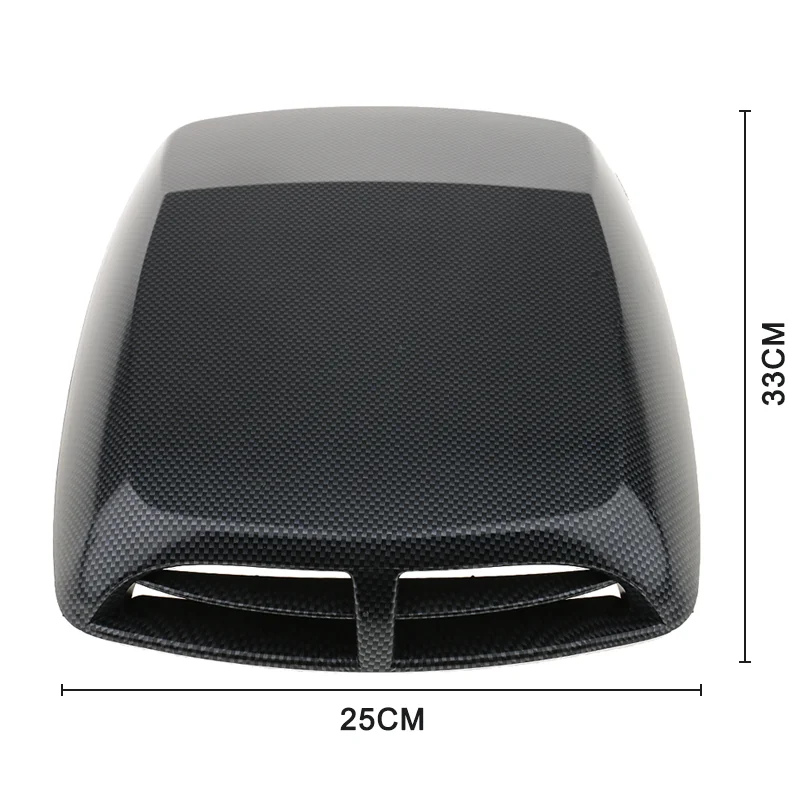 TUINCYN Presa D'Aria Decorativa Per Cofano Auto – 2 Pezzi Grigi In ABS – Universale Con Nastro Adesivo
