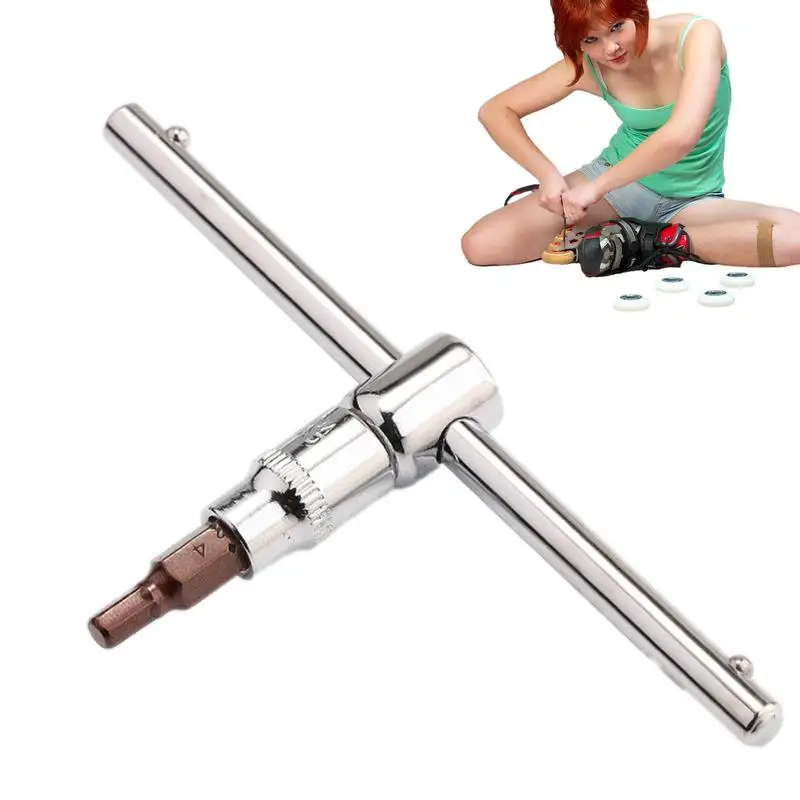

T Bone Roller Skate Tool Roller Skate Hex Wrench Repair Tool Roller Skate T Shape Hex Wrench Inline Skate Tool For Inline Skates