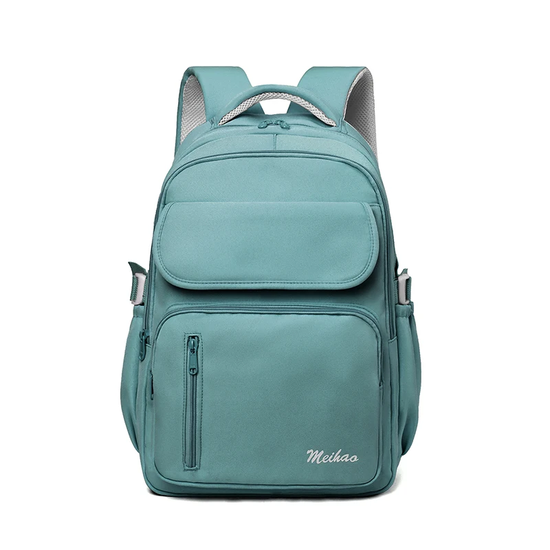 Women's Nylon Waterproof Backpacks Simple Style Casual Schoolbag Large Capacity Knapsack Outdoor