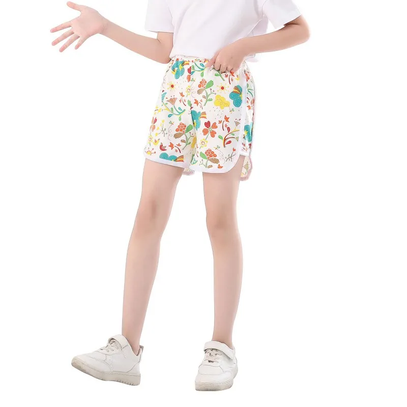 

Fun & Fashionable 1-Piece: Girls' Cartoon Print Beach Shorts - Perfect for Ages 0-4 - Summer Essential