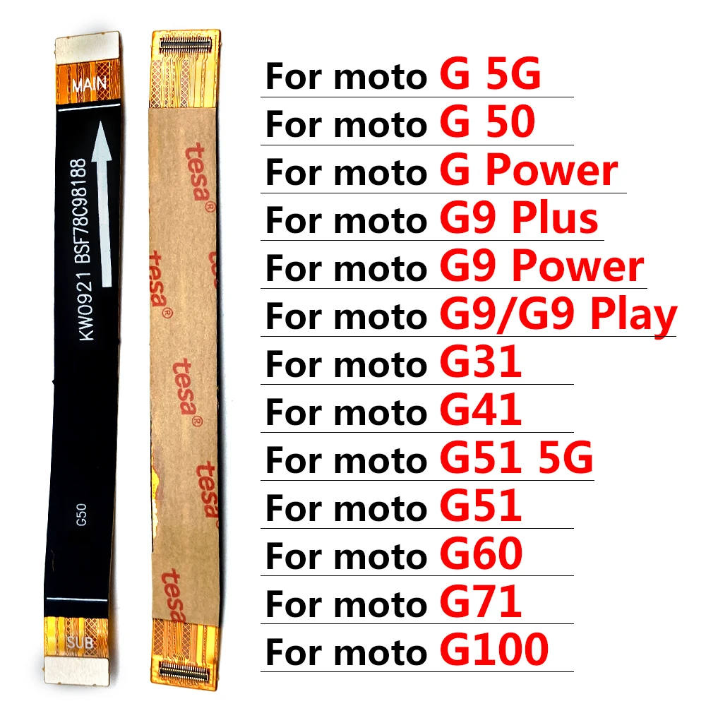 10-Pack Premium Main Flex Cables for Motorola Smartphones - Connect Mainboard to Screen