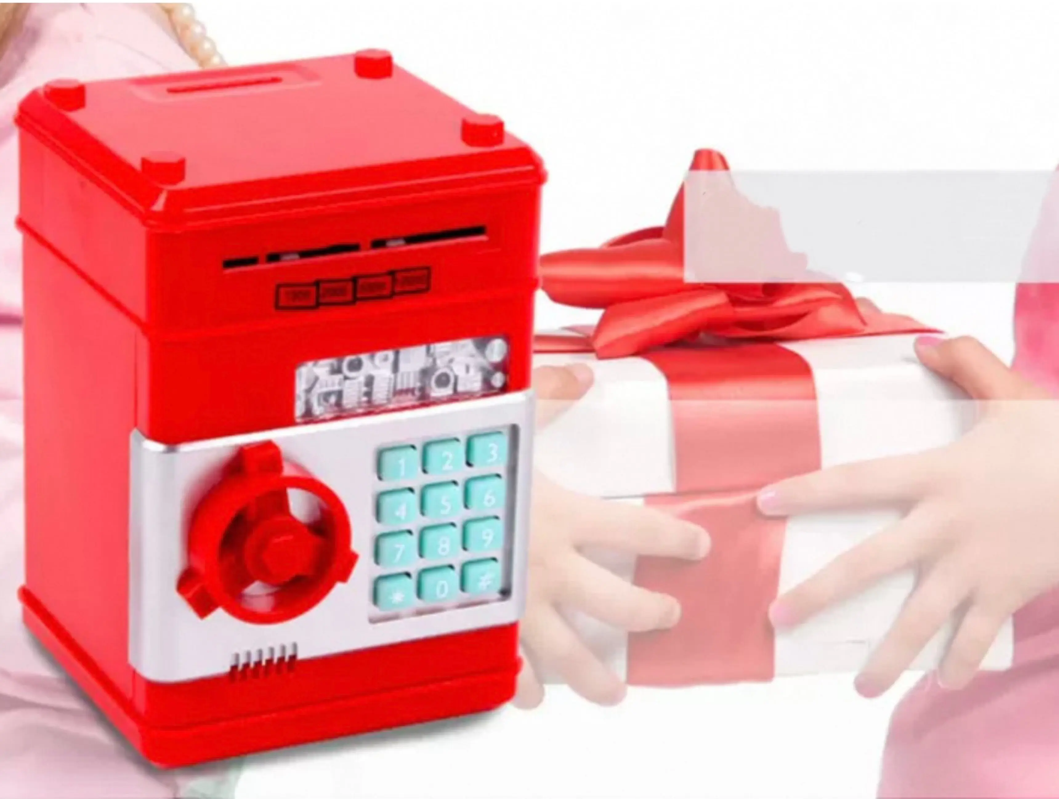 ATM Kids Piggy Bank Toys Safe Deposit Box Piggy Bank Kids Cash Register Money Toys Birthday Gifts