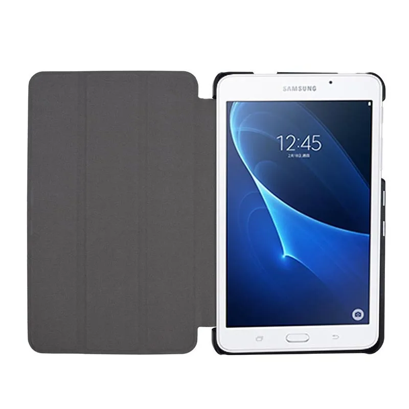 Premium Leather Folding Case for 7-inch Tablet - Multi-functional Stand Cover