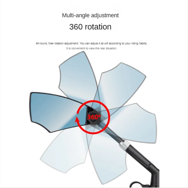 AEB0-Zoyosports 1 PCS 자전거 눈부심 방지 백미러 산악 자전거 반사경 오른쪽