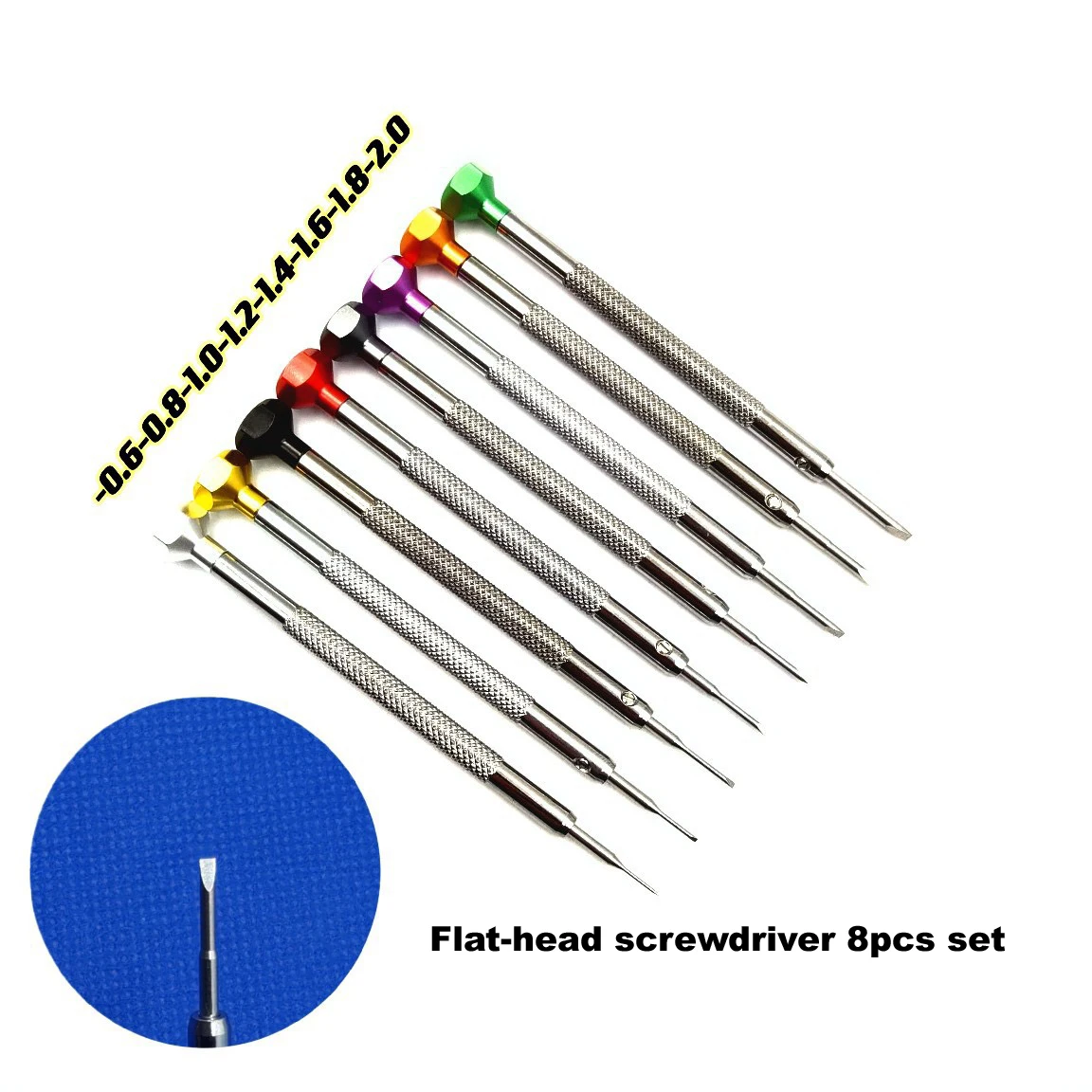 시계 시계 도구 부품 0.6-2.0mm 스크루 드라이버 시계 휴대 전화 안경 수리 도구 키트 합금 스테인레스 스틸 스크루 드라이버