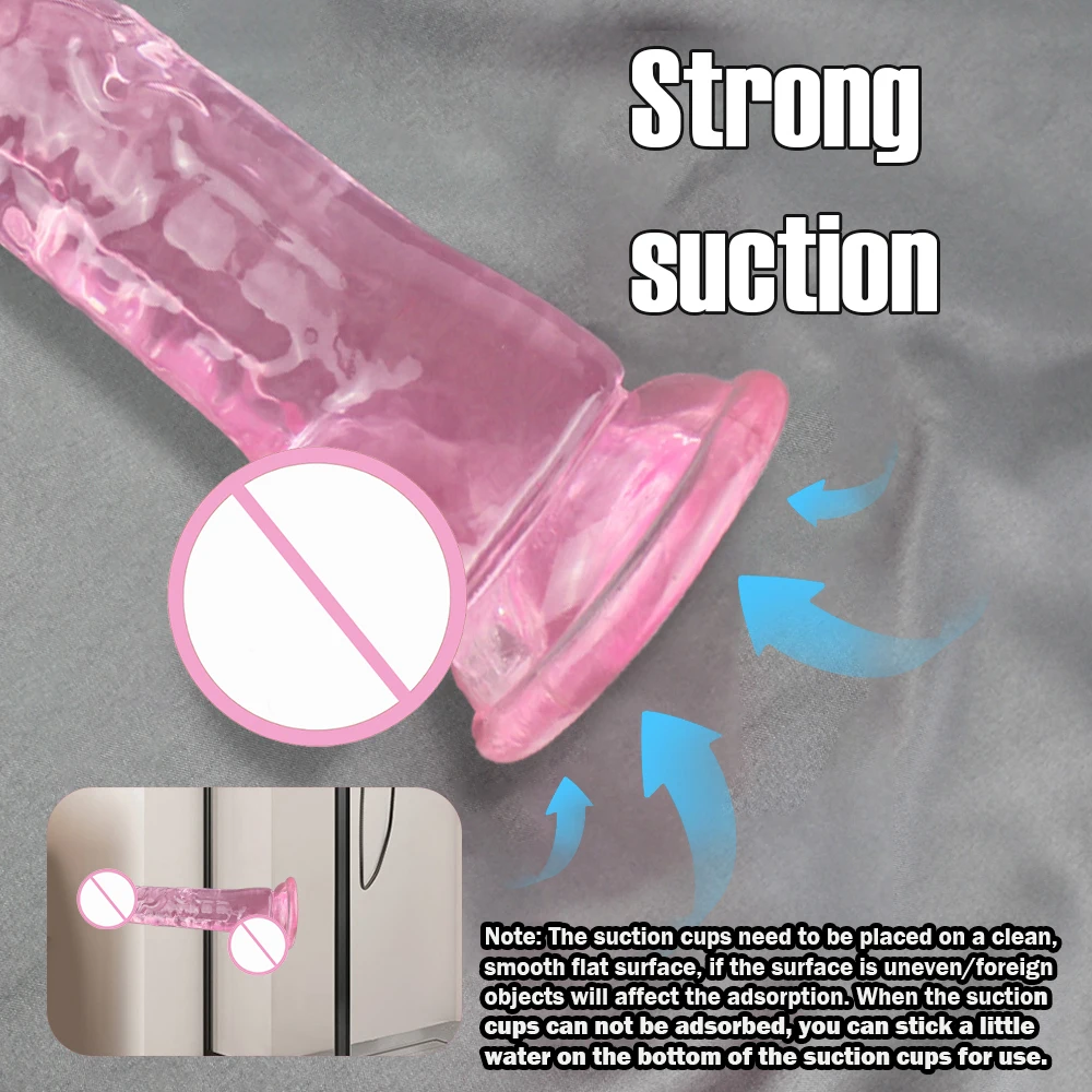 Sex Toys 1PC Manual Realistic Soft Dildo Adult Sex Toys Suction Cup for Women