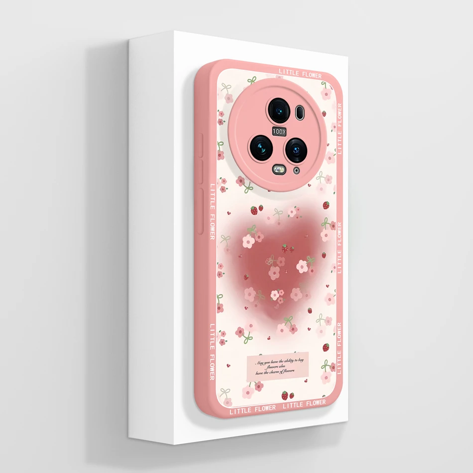 Floral Design Soft Silicone Phone Case with Full Protection