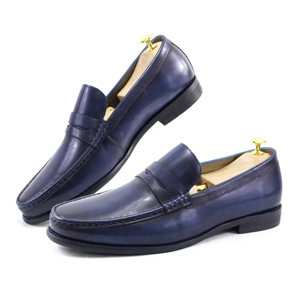 Luxury Genuine Leather Men's Penny Loafers Casual Office