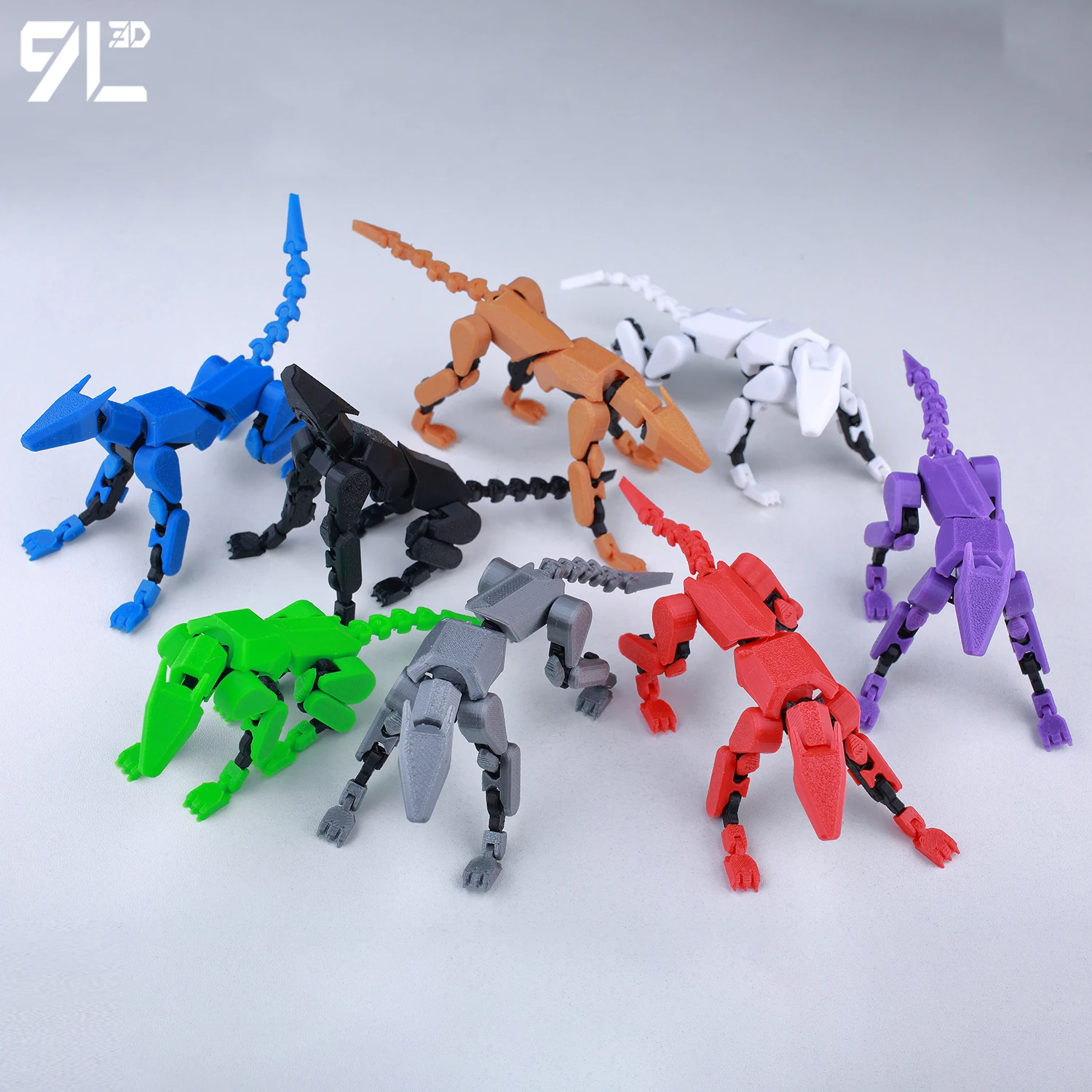 VIP-Dropshipping 9L3D Mechanische Hund Montiert Haustiere Anime Spielzeug Action-figuren Multi-Gelenk Bewegliche Shapeshift Roboter Mannequin