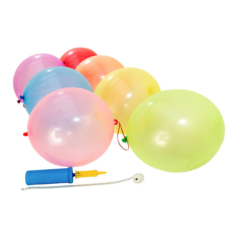5pcs Thickened Latex Balloon Hand Pat with Rubber Band Pat Ball
