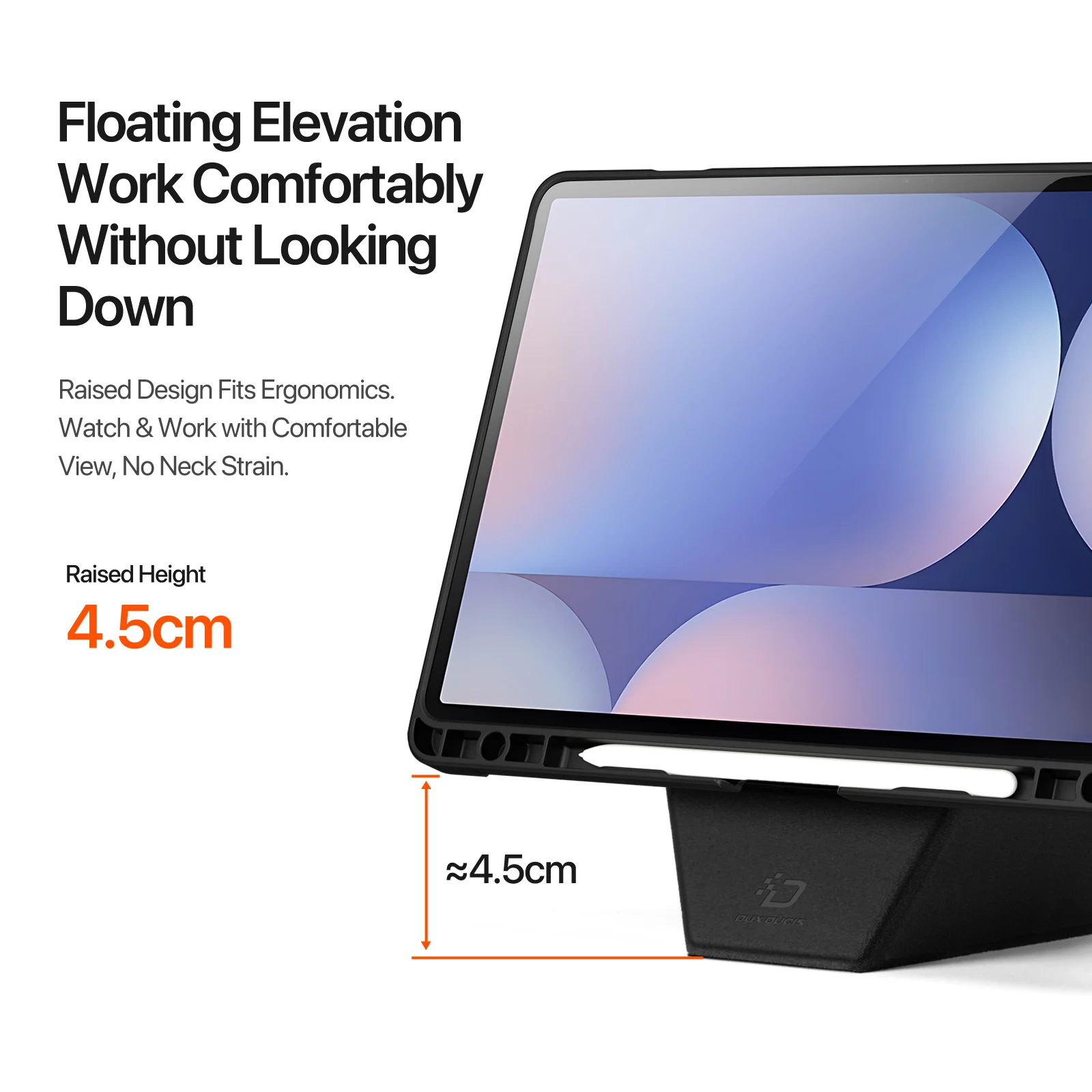 Premium Tablet Case with S Pen Holder and Multi-angle Support