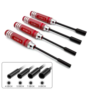 4Pcs Nut Driver Set RC Tool Set Hex Nut Driver for RC Vehicle RC Helicopters FPV Drones Cameras Appliances Repair Nut Driver 2